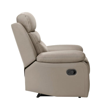 Homelegance  - Hancock Reclining Chair in Latte - 9628LTE-1  view 3