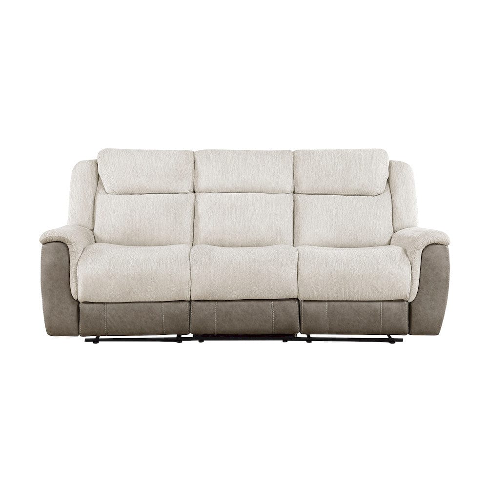 Homelegance  - Harriette Double Reclining Sofa in Beige - 9703BE-3  view 1