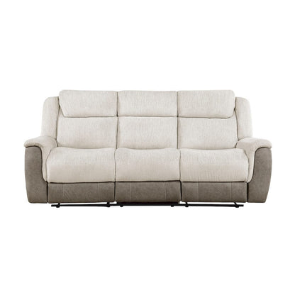 Homelegance  - Harriette Double Reclining Sofa in Beige - 9703BE-3  view 1