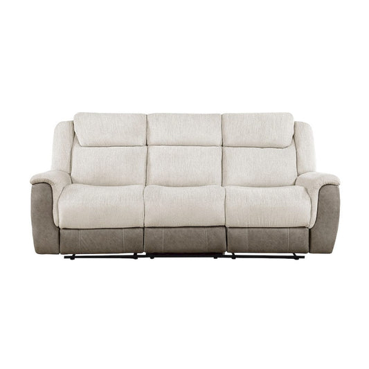 Homelegance  - Harriette Double Reclining Sofa in Beige - 9703BE-3  view 1