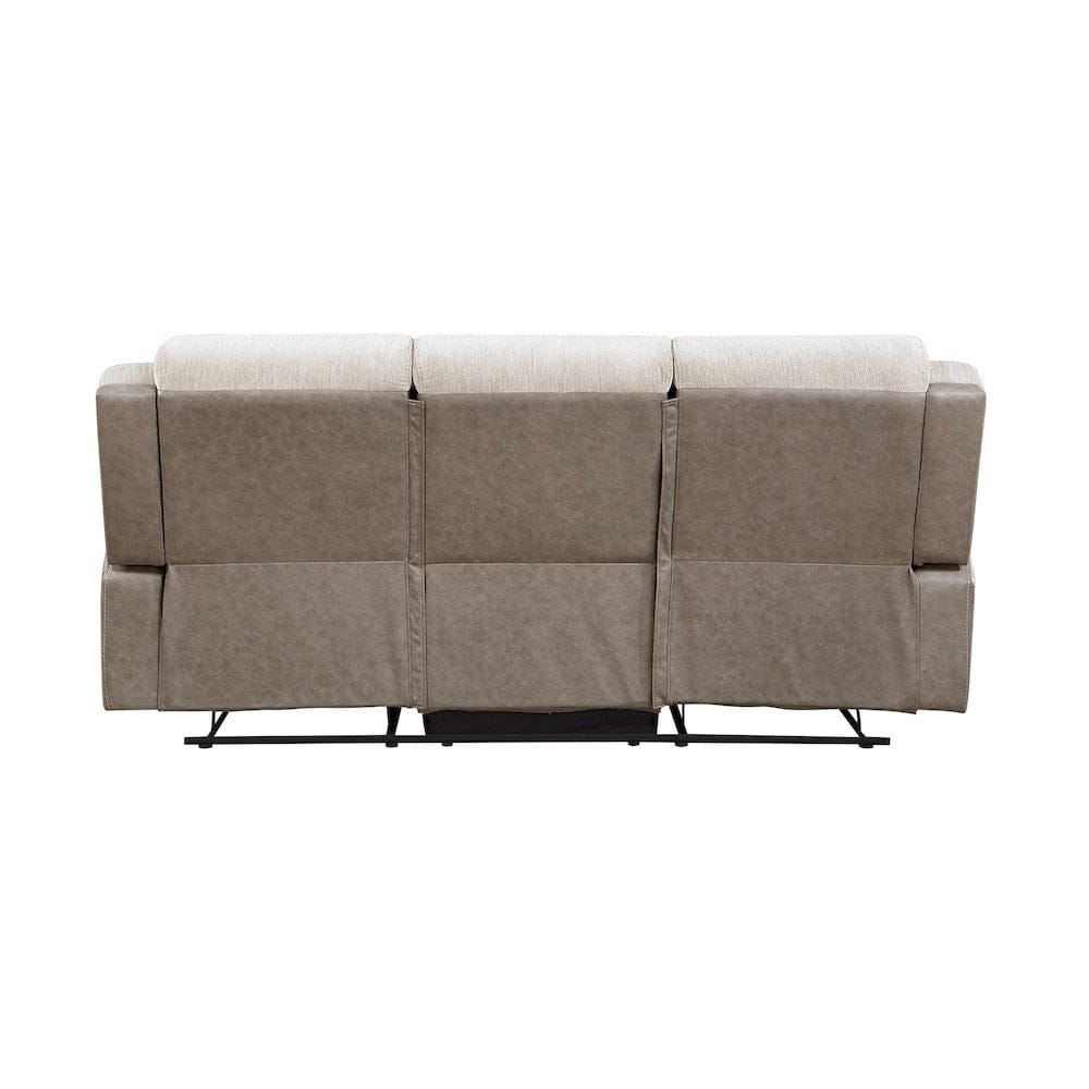 Homelegance  - Harriette Double Reclining Sofa in Beige - 9703BE-3  view 3