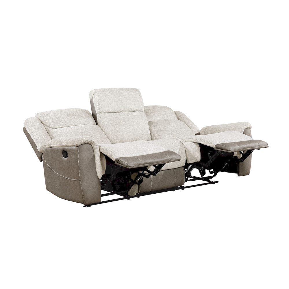 Homelegance  - Harriette Double Reclining Sofa in Beige - 9703BE-3  view 4