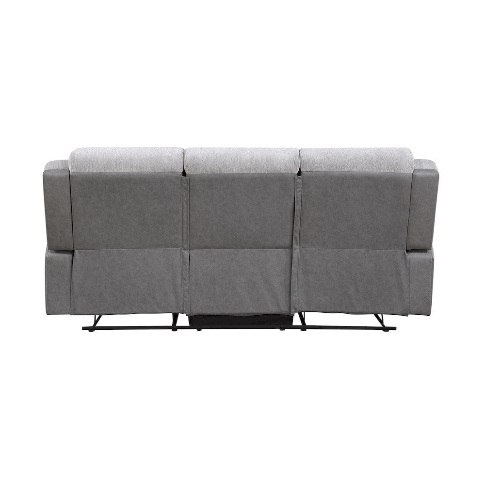 Homelegance  - Harriette Double Reclining Sofa in Gray - 9703GY-3  view 11