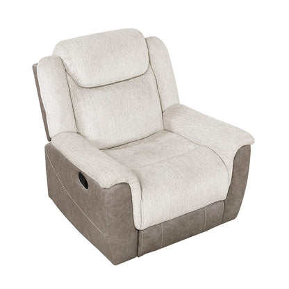 Homelegance  - Harriette Reclining Chair in Beige - 9703BE-1  view 3