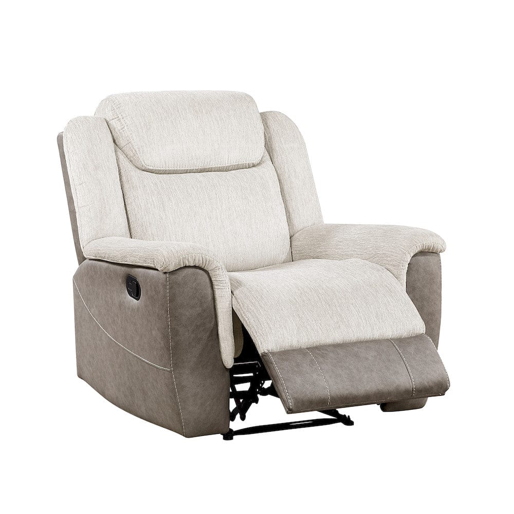Homelegance  - Harriette Reclining Chair in Beige - 9703BE-1  view 6