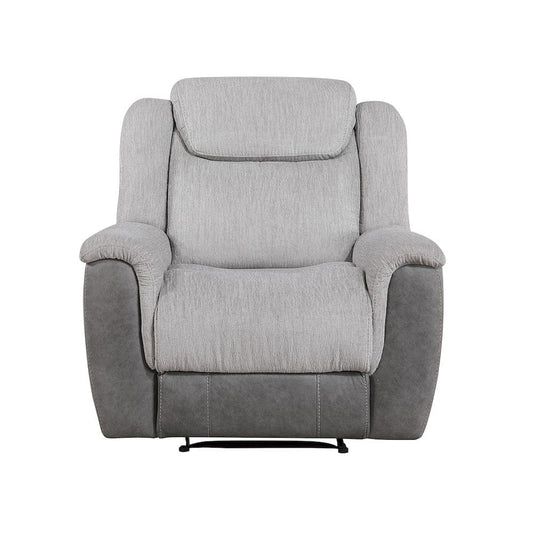 Homelegance  - Harriette Reclining Chair in Gray - 9703GY-1  view 1