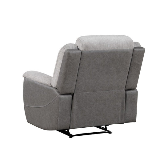 Homelegance  - Harriette Reclining Chair in Gray - 9703GY-1  view 2
