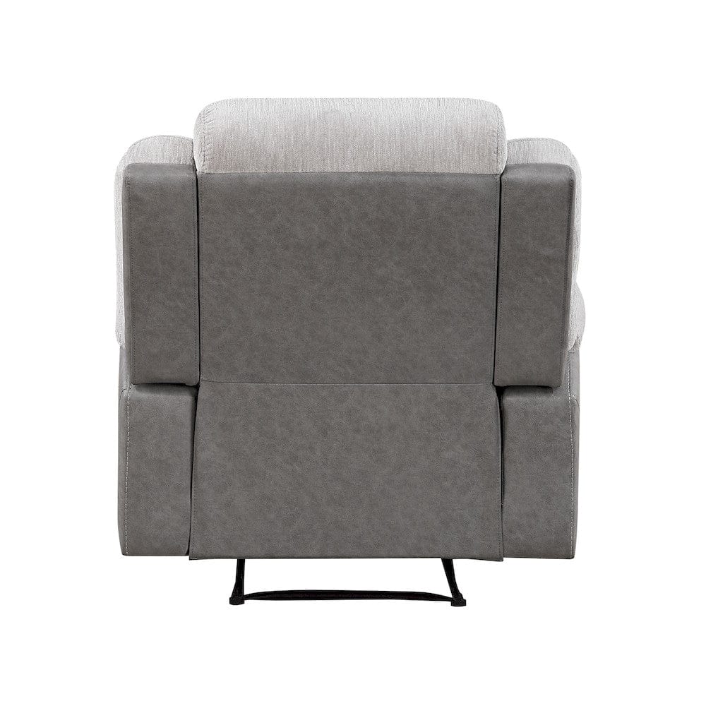 Homelegance  - Harriette Reclining Chair in Gray - 9703GY-1  view 3