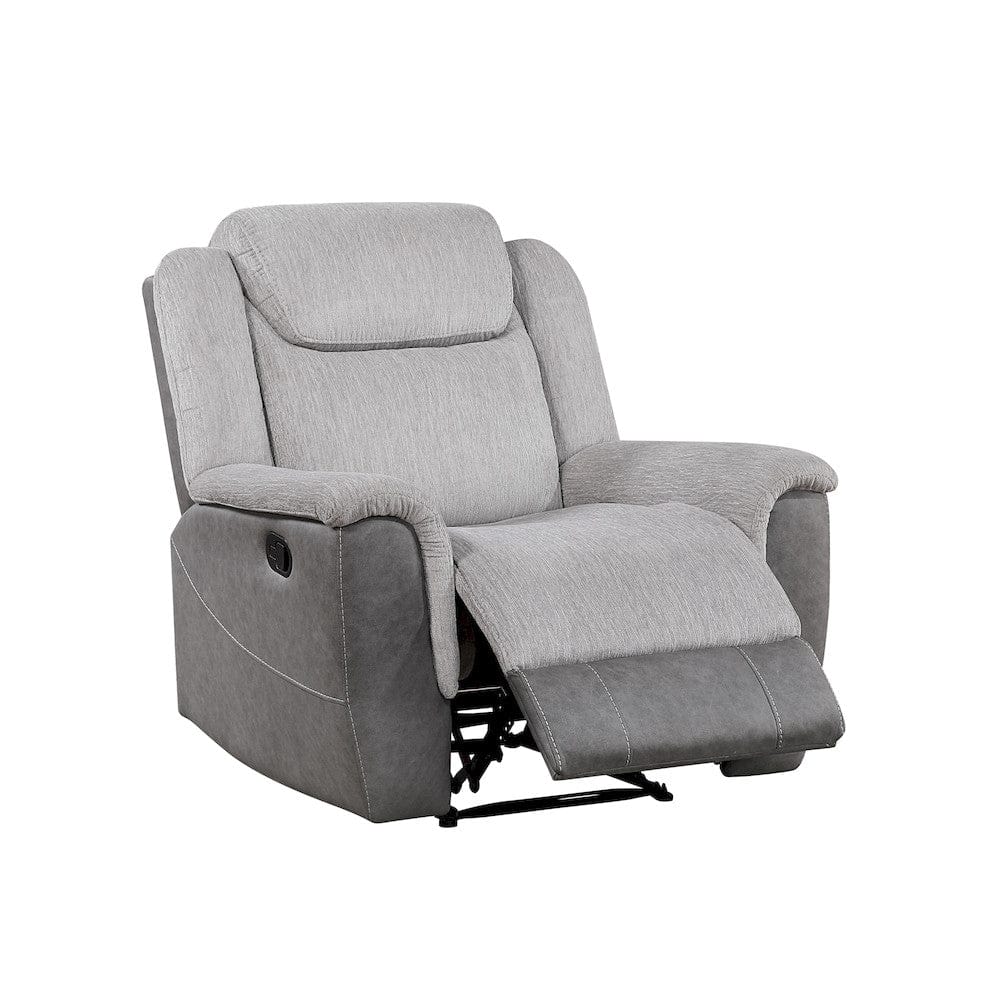 Homelegance  - Harriette Reclining Chair in Gray - 9703GY-1  view 4