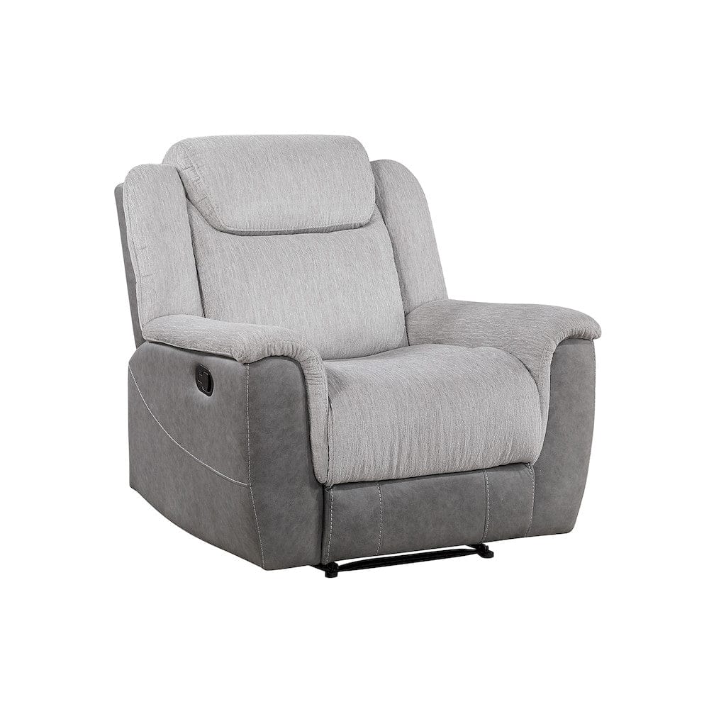 Homelegance  - Harriette Reclining Chair in Gray - 9703GY-1  view 5