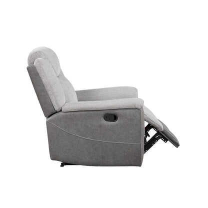 Homelegance  - Harriette Reclining Chair in Gray - 9703GY-1  view 9