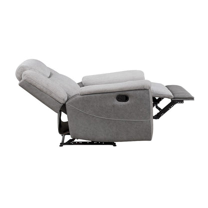 Homelegance  - Harriette Reclining Chair in Gray - 9703GY-1  view 10