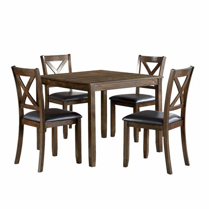 Homelegance  - Hazel 5-Piece Pack Dinette Set in Dark brown - 5838CH-5P  view 1