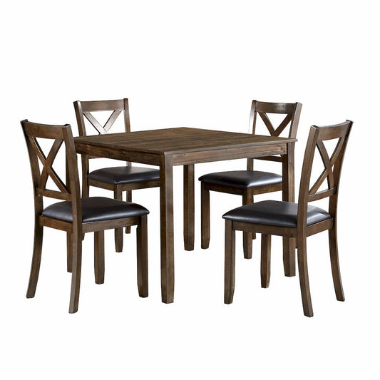 Homelegance  - Hazel 5-Piece Pack Dinette Set in Dark brown - 5838CH-5P  view 1