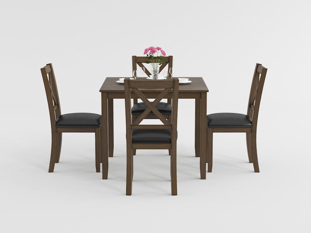 Homelegance  - Hazel 5-Piece Pack Dinette Set in Dark brown - 5838CH-5P  view 10