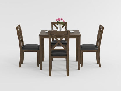Homelegance  - Hazel 5-Piece Pack Dinette Set in Dark brown - 5838CH-5P  view 10