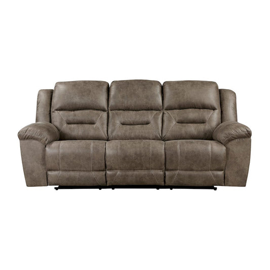 Homelegance  - Hazen Double Reclining Sofa in Brown - 8538BR-3  view 1