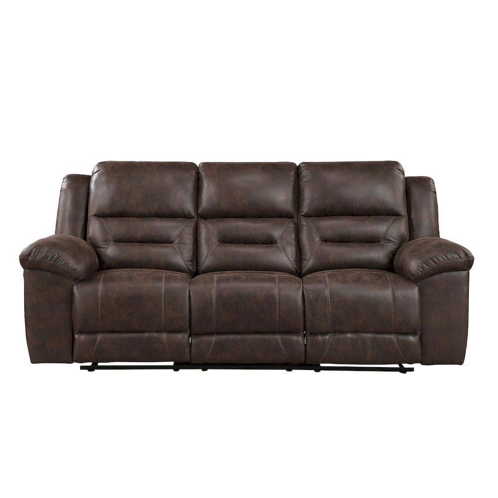 Homelegance  - Hazen Double Reclining Sofa in Dark brown - 8538DB-3  view 1