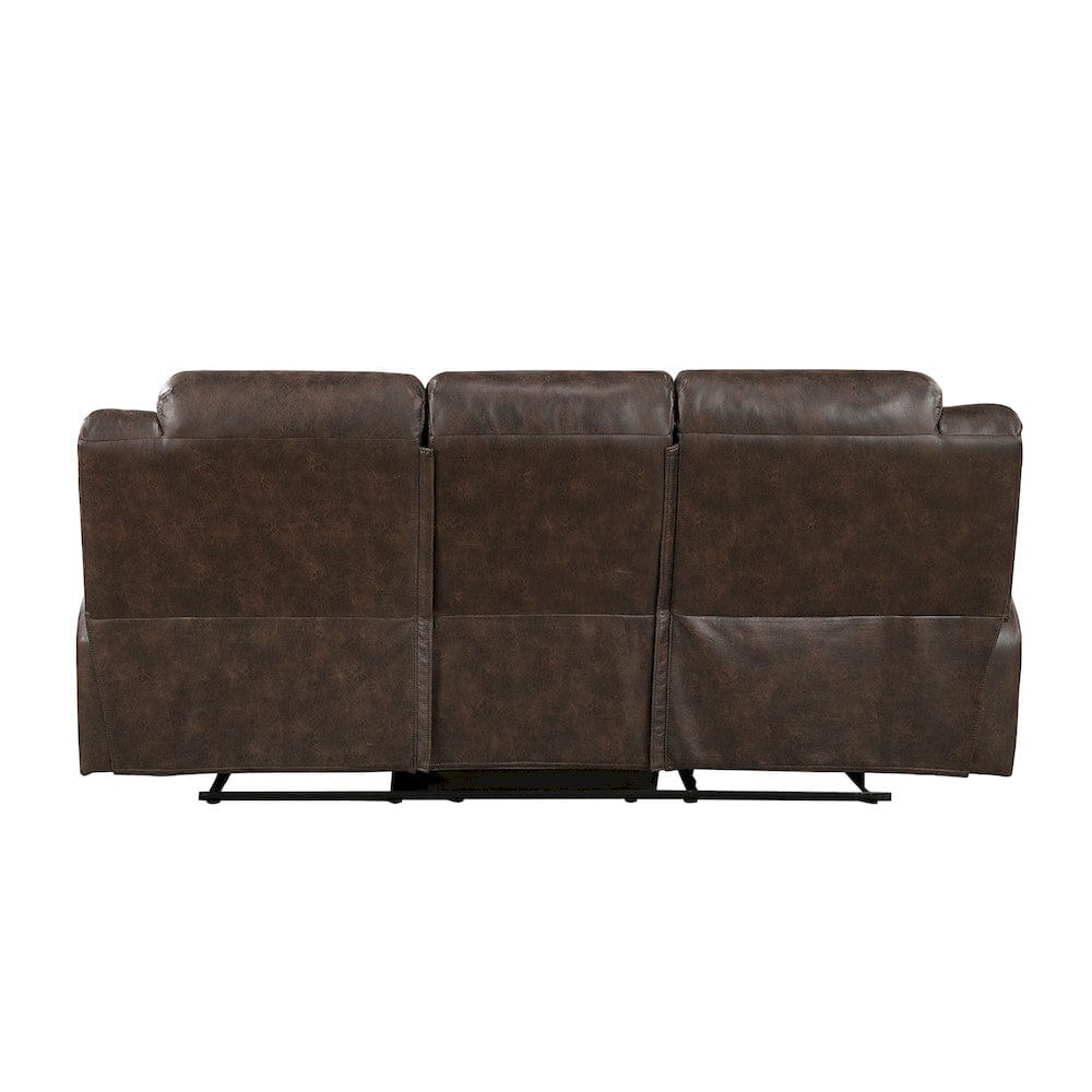 Homelegance  - Hazen Double Reclining Sofa in Dark brown - 8538DB-3  view 3