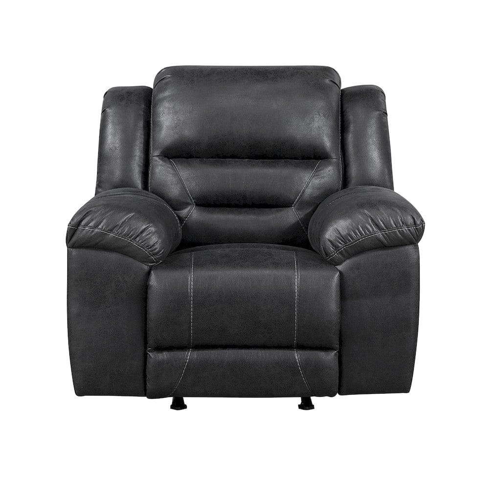 Homelegance  - Hazen Rocker Reclining Chair in Black - 8538BK-1  view 1