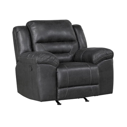 Homelegance  - Hazen Rocker Reclining Chair in Black - 8538BK-1  view 2