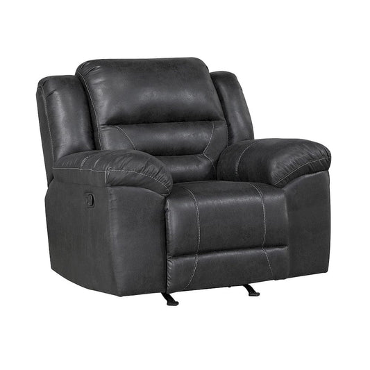 Homelegance  - Hazen Rocker Reclining Chair in Black - 8538BK-1  view 2