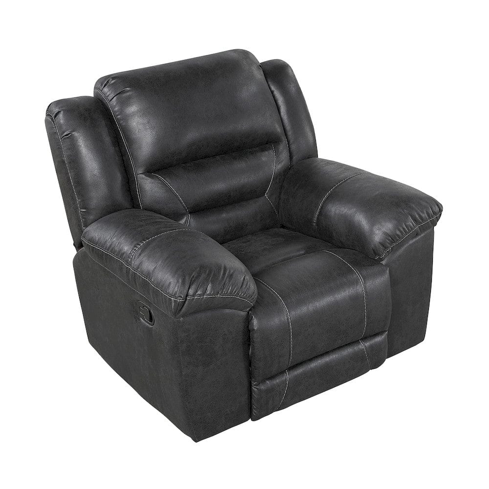 Homelegance  - Hazen Rocker Reclining Chair in Black - 8538BK-1  view 3