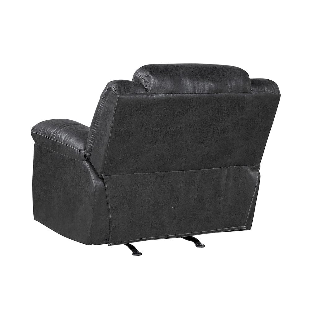 Homelegance  - Hazen Rocker Reclining Chair in Black - 8538BK-1  view 5