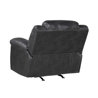Homelegance  - Hazen Rocker Reclining Chair in Black - 8538BK-1  view 5
