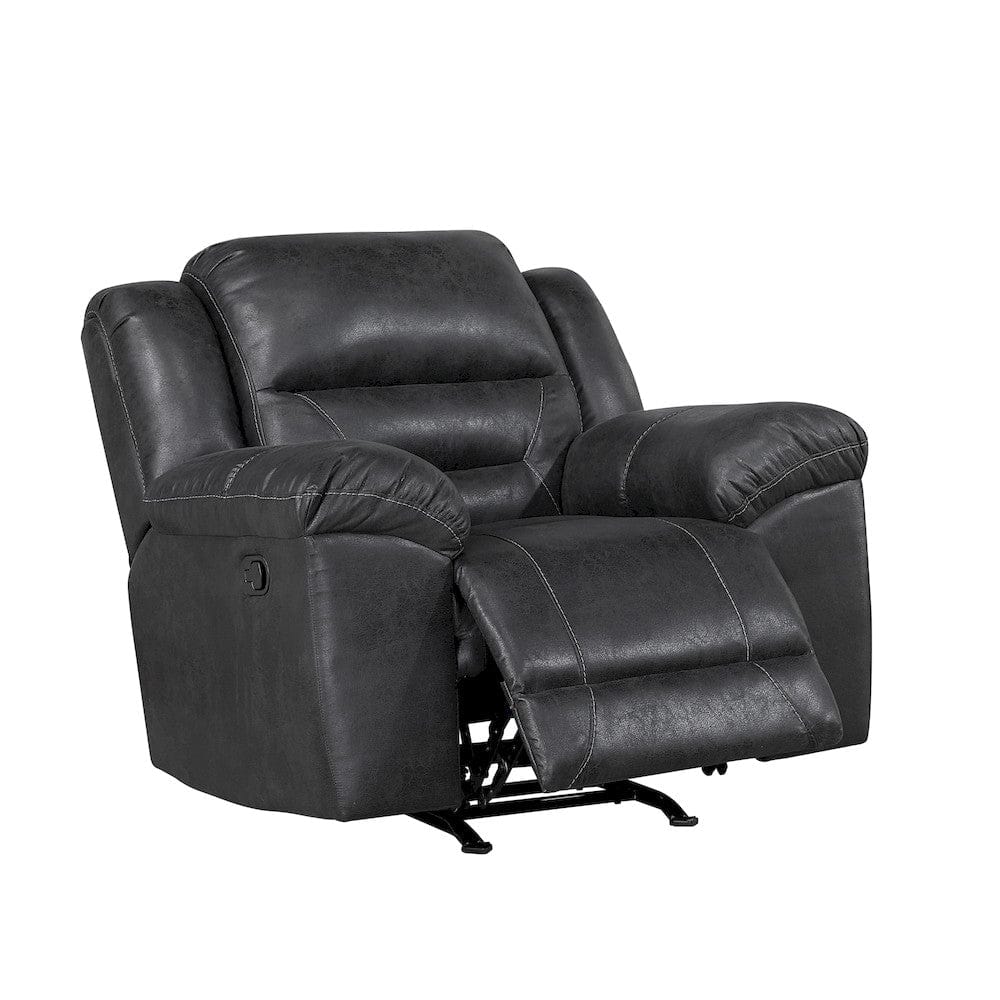 Homelegance  - Hazen Rocker Reclining Chair in Black - 8538BK-1  view 7