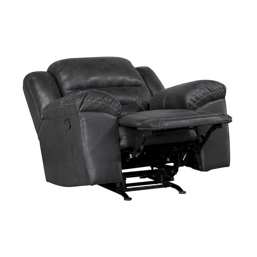 Homelegance  - Hazen Rocker Reclining Chair in Black - 8538BK-1  view 8