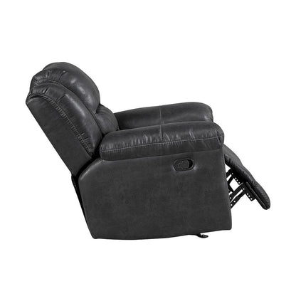 Homelegance  - Hazen Rocker Reclining Chair in Black - 8538BK-1  view 9