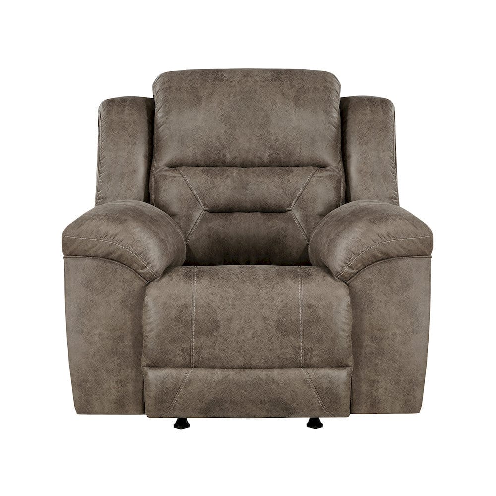 Homelegance  - Hazen Rocker Reclining Chair in Brown - 8538BR-1  view 1