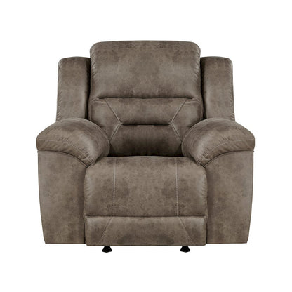 Homelegance  - Hazen Rocker Reclining Chair in Brown - 8538BR-1  view 1