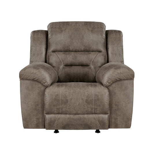 Homelegance  - Hazen Rocker Reclining Chair in Brown - 8538BR-1  view 1