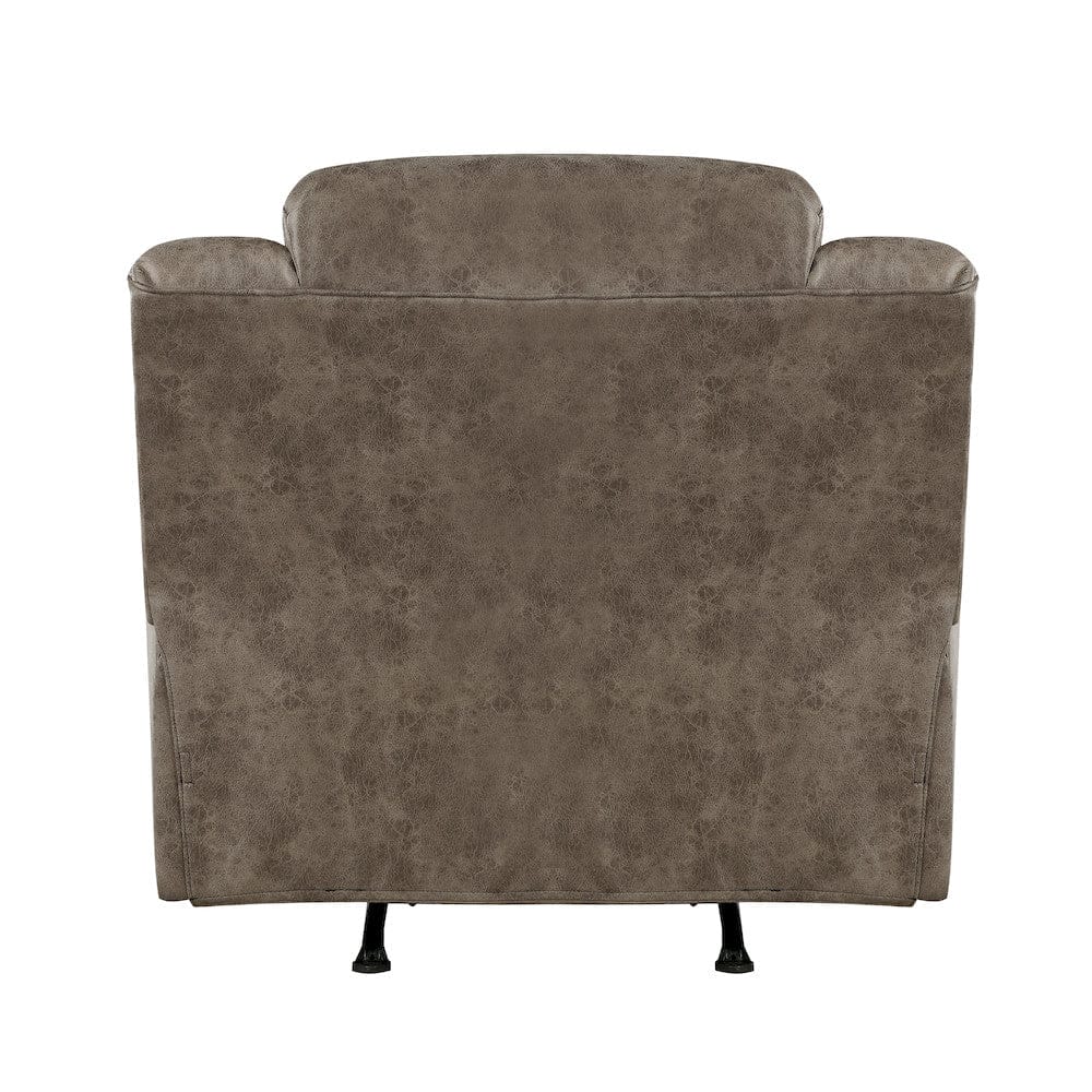 Homelegance  - Hazen Rocker Reclining Chair in Brown - 8538BR-1  view 2