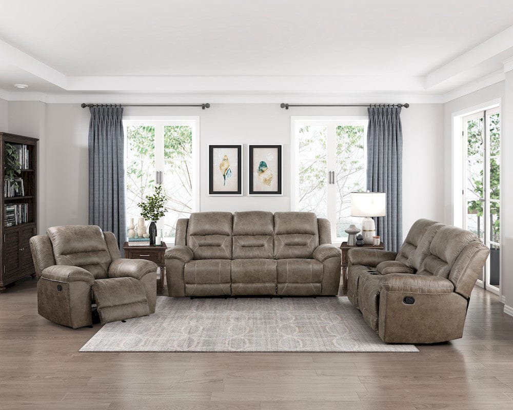 Homelegance  - Hazen Rocker Reclining Chair in Brown - 8538BR-1  view 5