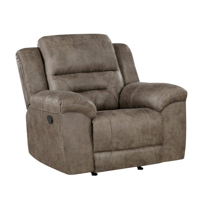 Homelegance  - Hazen Rocker Reclining Chair in Brown - 8538BR-1  view 6