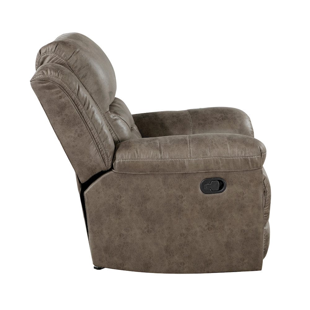Homelegance  - Hazen Rocker Reclining Chair in Brown - 8538BR-1  view 7