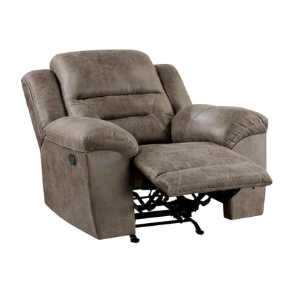 Homelegance  - Hazen Rocker Reclining Chair in Brown - 8538BR-1  view 8