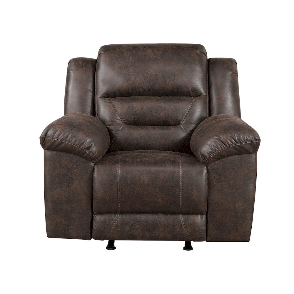 Homelegance  - Hazen Rocker Reclining Chair in Dark brown - 8538DB-1  view 1