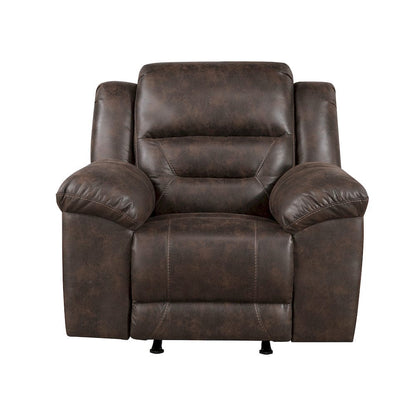 Homelegance  - Hazen Rocker Reclining Chair in Dark brown - 8538DB-1  view 1