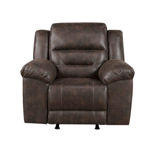 Homelegance  - Hazen Rocker Reclining Chair in Dark brown - 8538DB-1  view 1