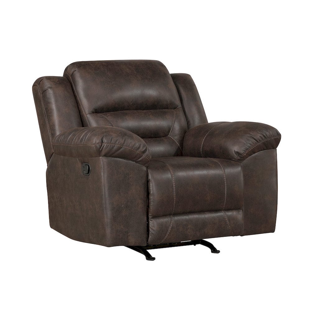 Homelegance  - Hazen Rocker Reclining Chair in Dark brown - 8538DB-1  view 2