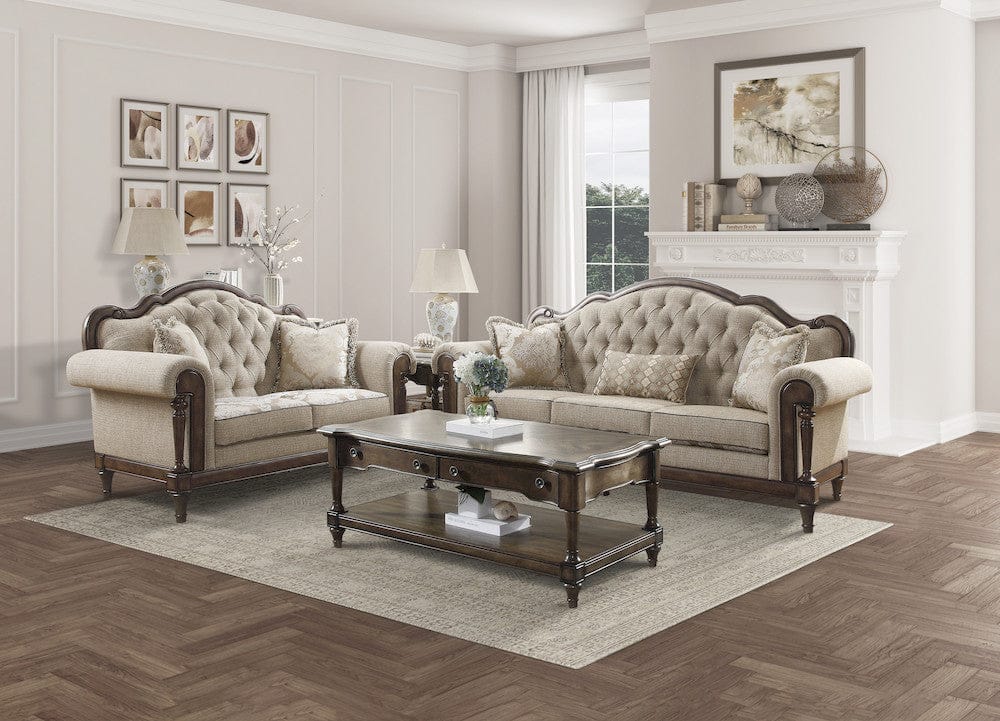 Homelegance  - Heath Court Love Seat in Multi-color - 16829-2  view 2