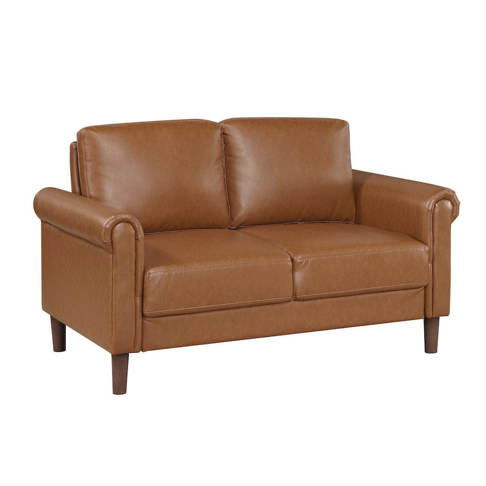 Homelegance  - Hector Love Seat in Brown - 9690BRW-2  view 2
