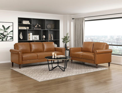 Homelegance  - Hector Love Seat in Brown - 9690BRW-2  view 8