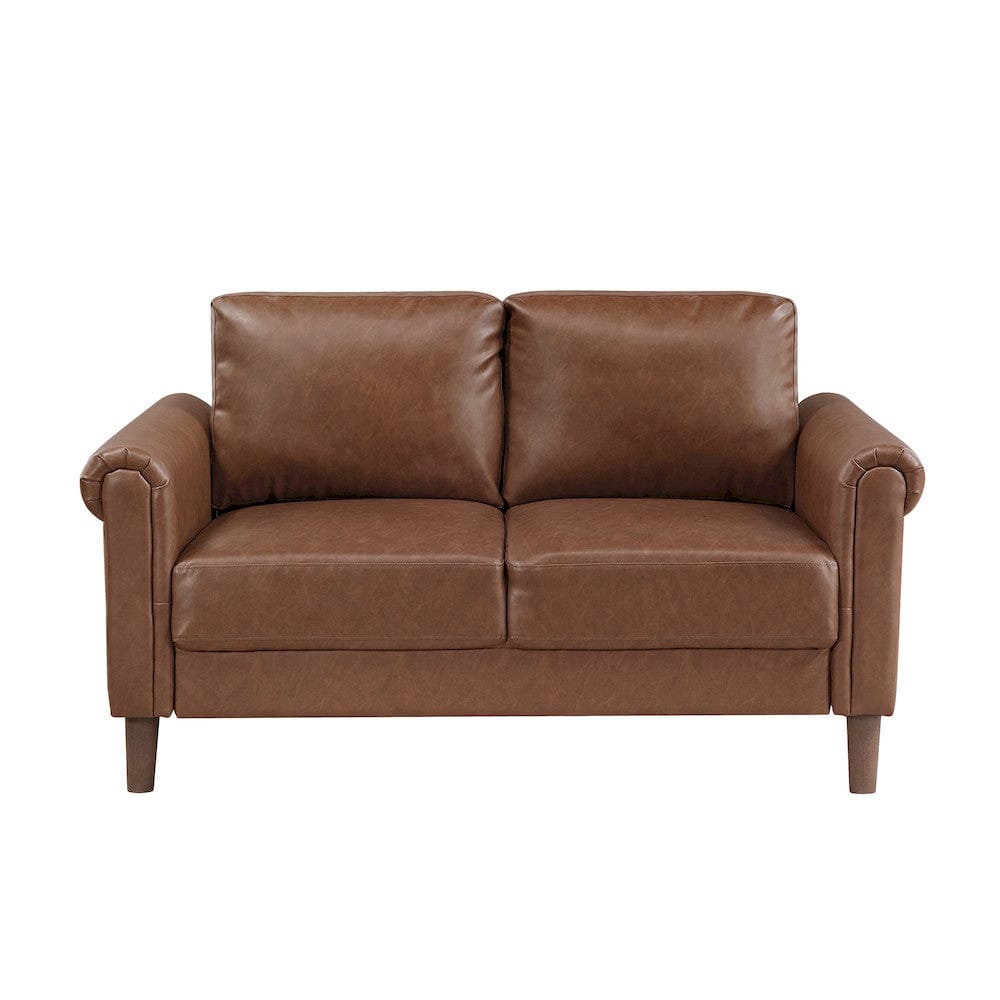 Homelegance  - Hector Love Seat in Chocolate - 9690CHC-2  view 1