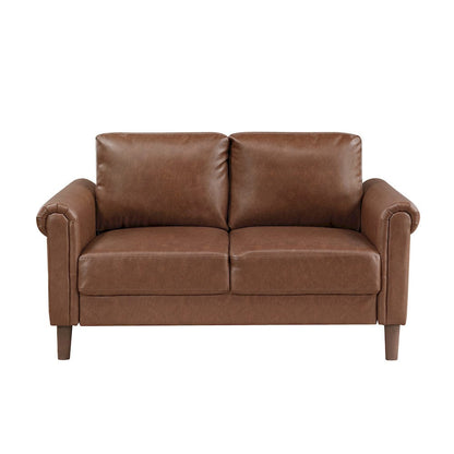 Homelegance  - Hector Love Seat in Chocolate - 9690CHC-2  view 1