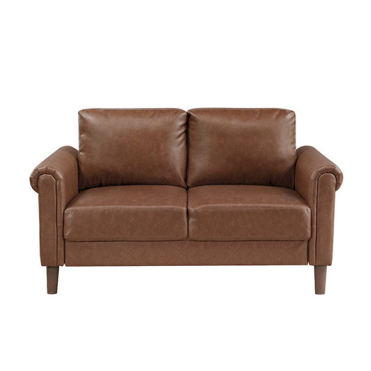 Homelegance  - Hector Love Seat in Chocolate - 9690CHC-2  view 1